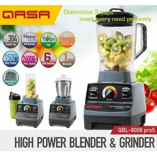 Qasa QBL-8008 Pro5 1500W Blender