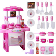 Popular 2 in 1 Kids Plastic Tool Set Pink
