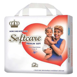 Softcare Baby Diaper Jumbo Size 4 - 87Pcs
