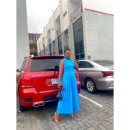Bow Neck Pleated Jumpsuit