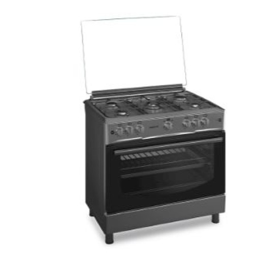 Maxi Gas Cooker 5 Burner INOX