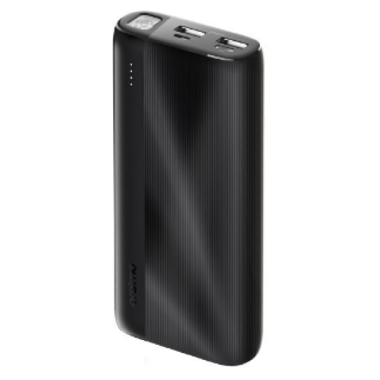 oraimo Traveler 4 20000mAh 2.1A Triple Ports Fast Charging LED Power Bank-Black